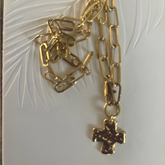 Gold Cross Necklace - Picture 2 of 2